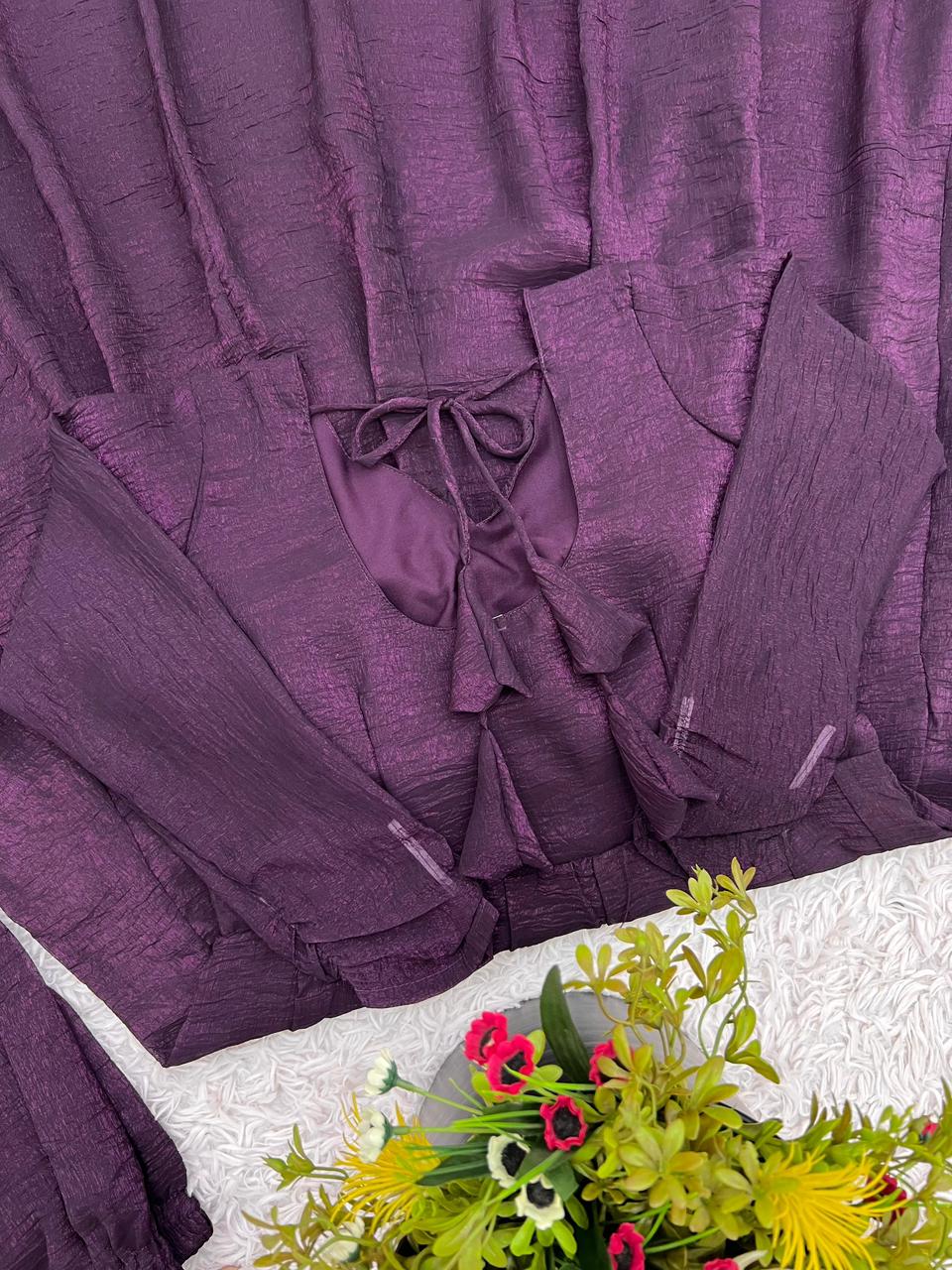 Heavy fendy silk gown with duppata - Image 13