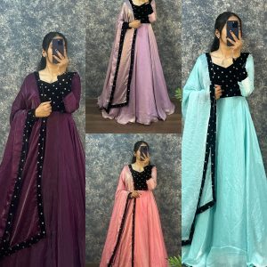 Space silk Anarkali
