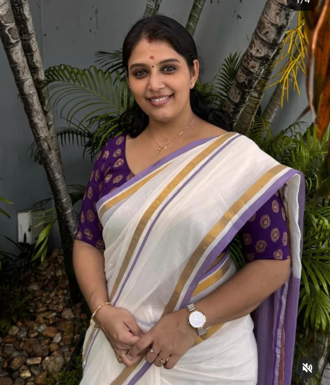 120 count mul mul saree - Image 3