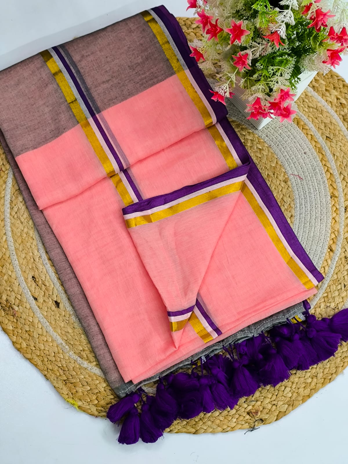 120 count mul mul saree - Image 10