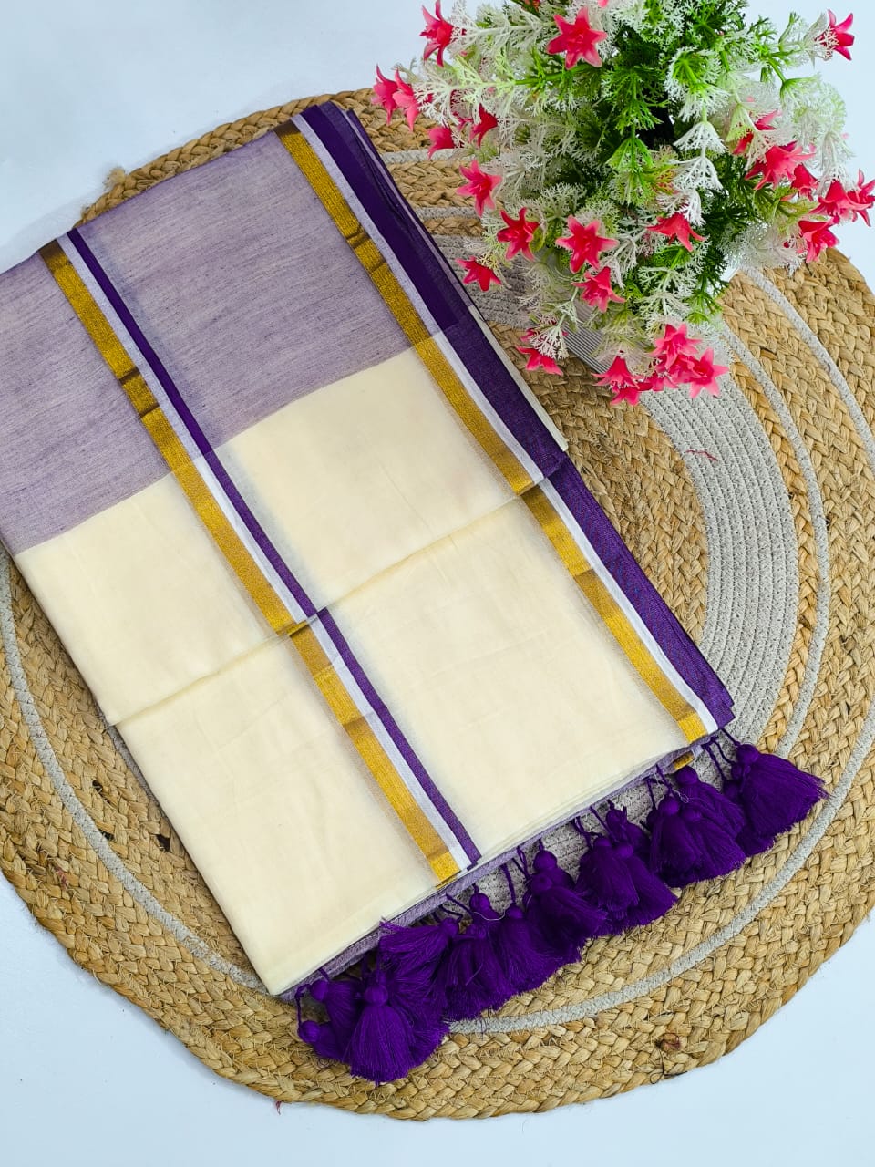 120 count mul mul saree - Image 11