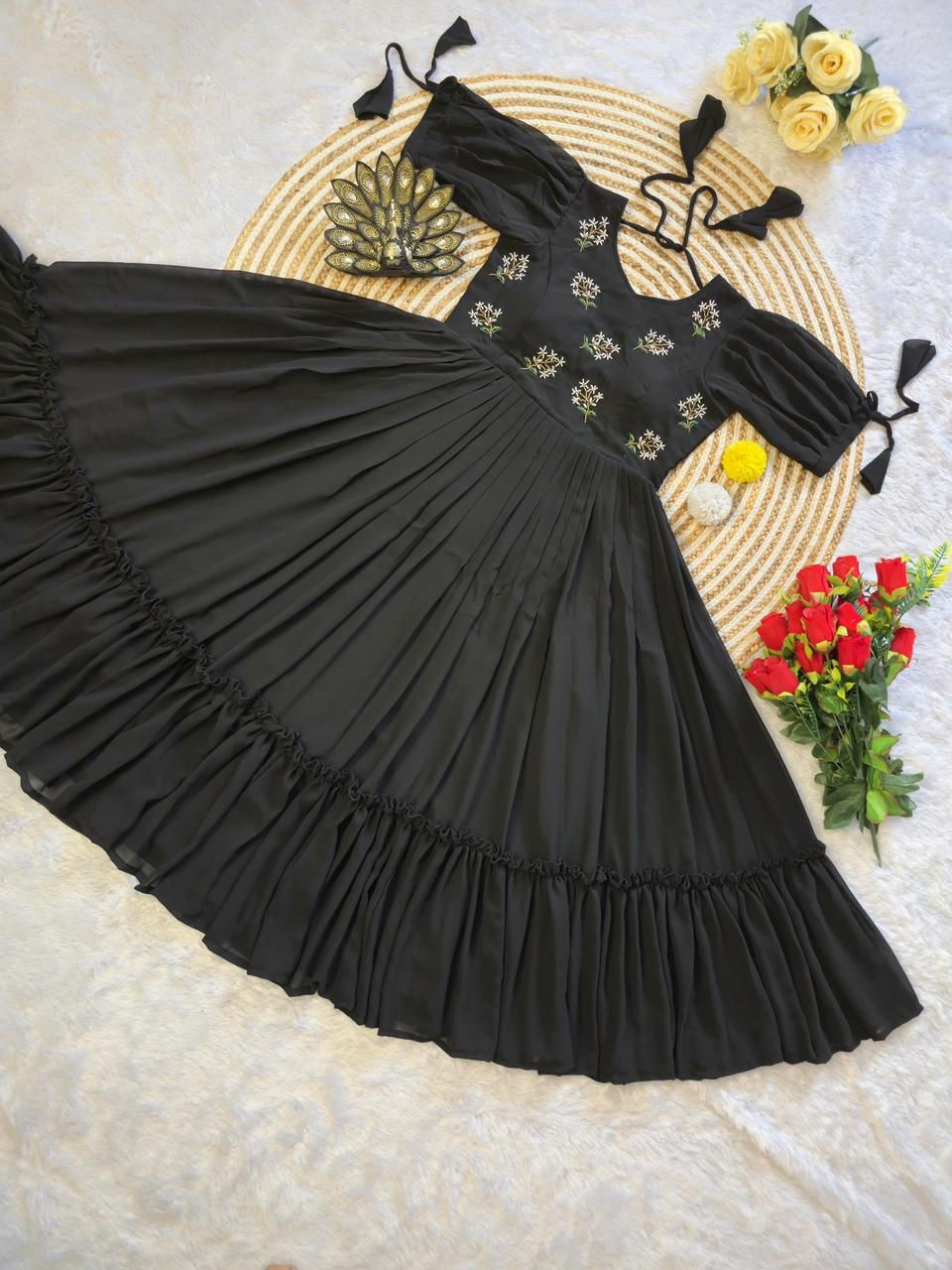 Designer fux georgette midi - Image 7