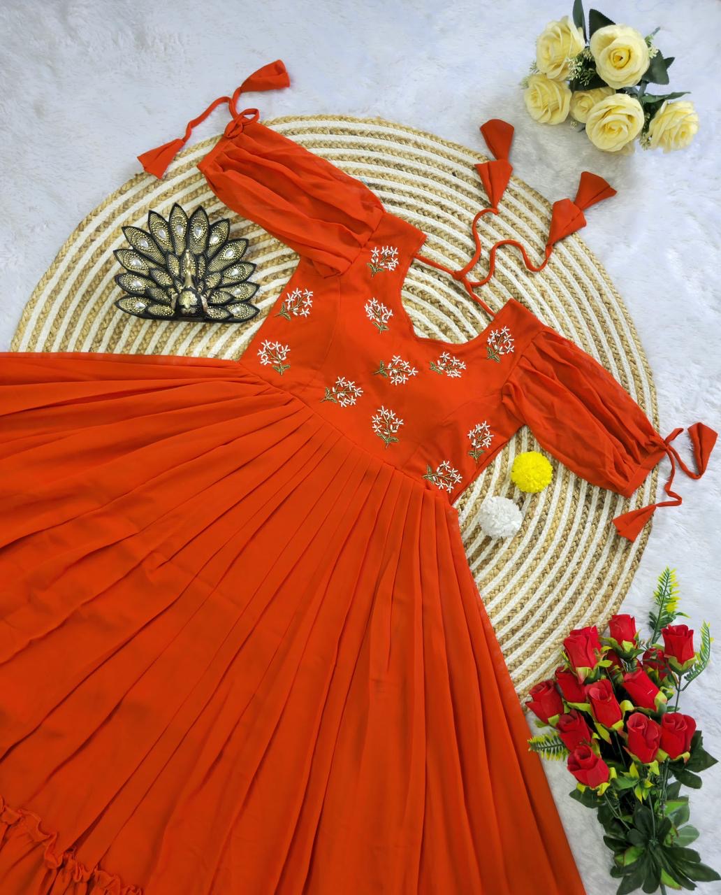 Designer fux georgette midi - Image 12