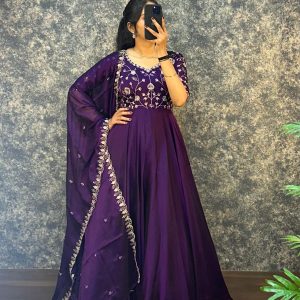 Ambika silk gown