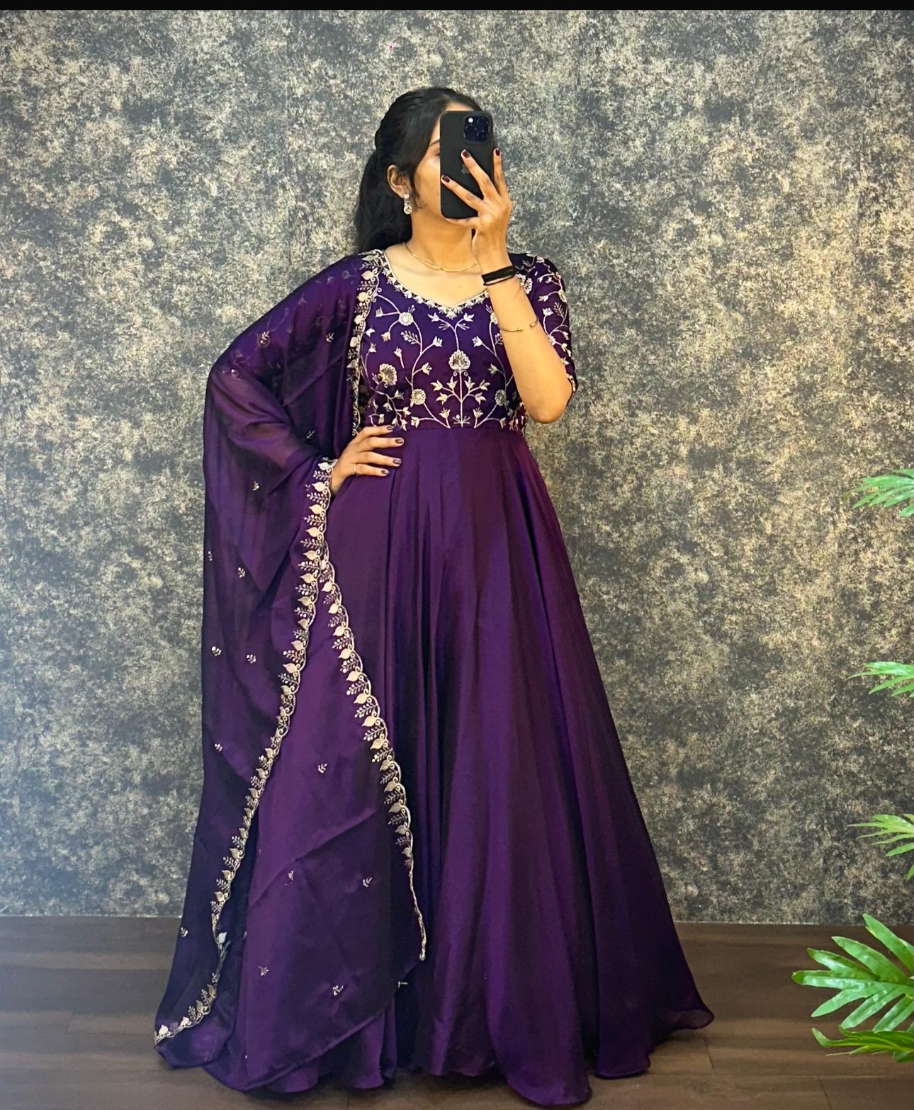 Ambika silk gown