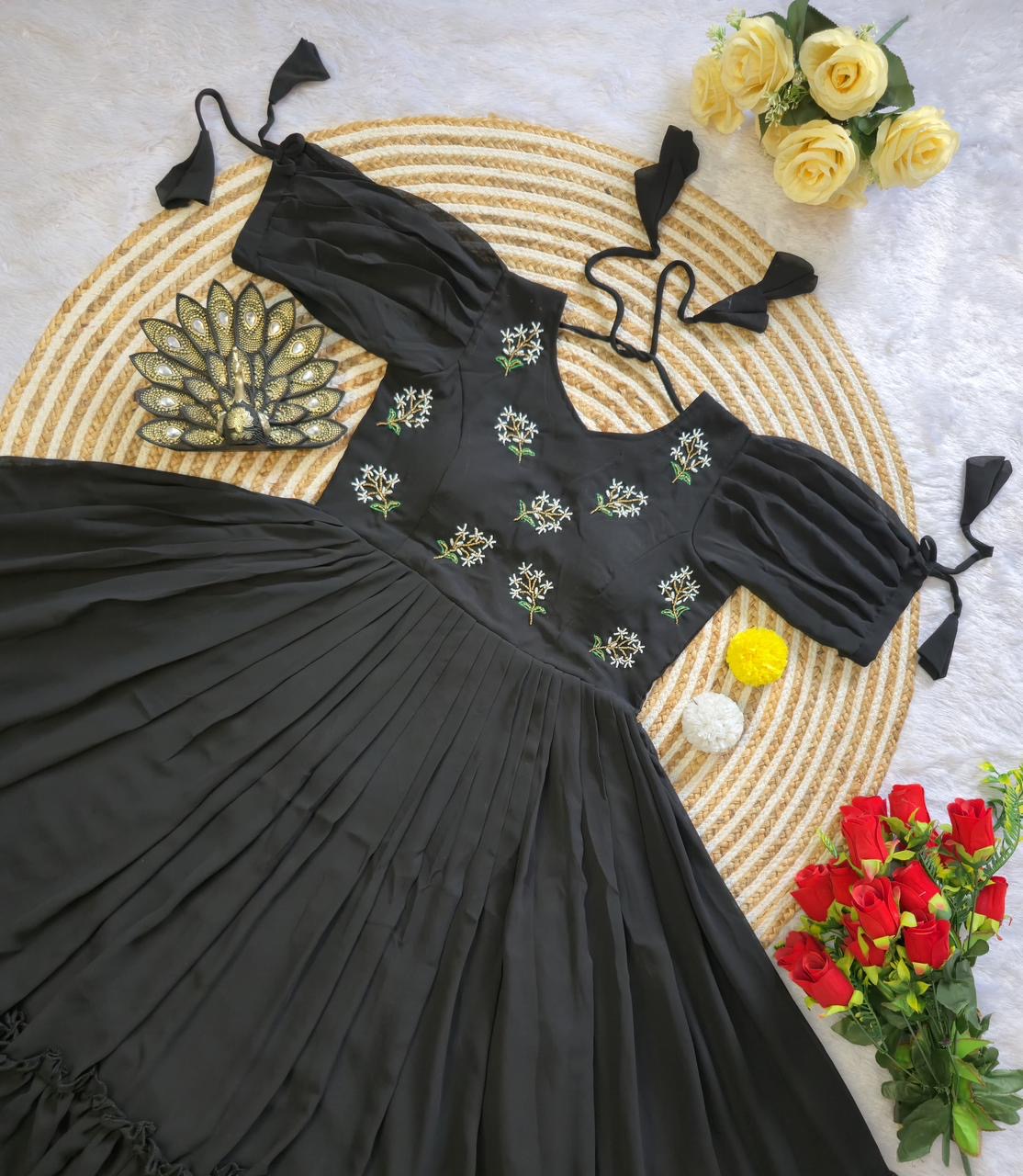 Designer fux georgette midi - Image 15