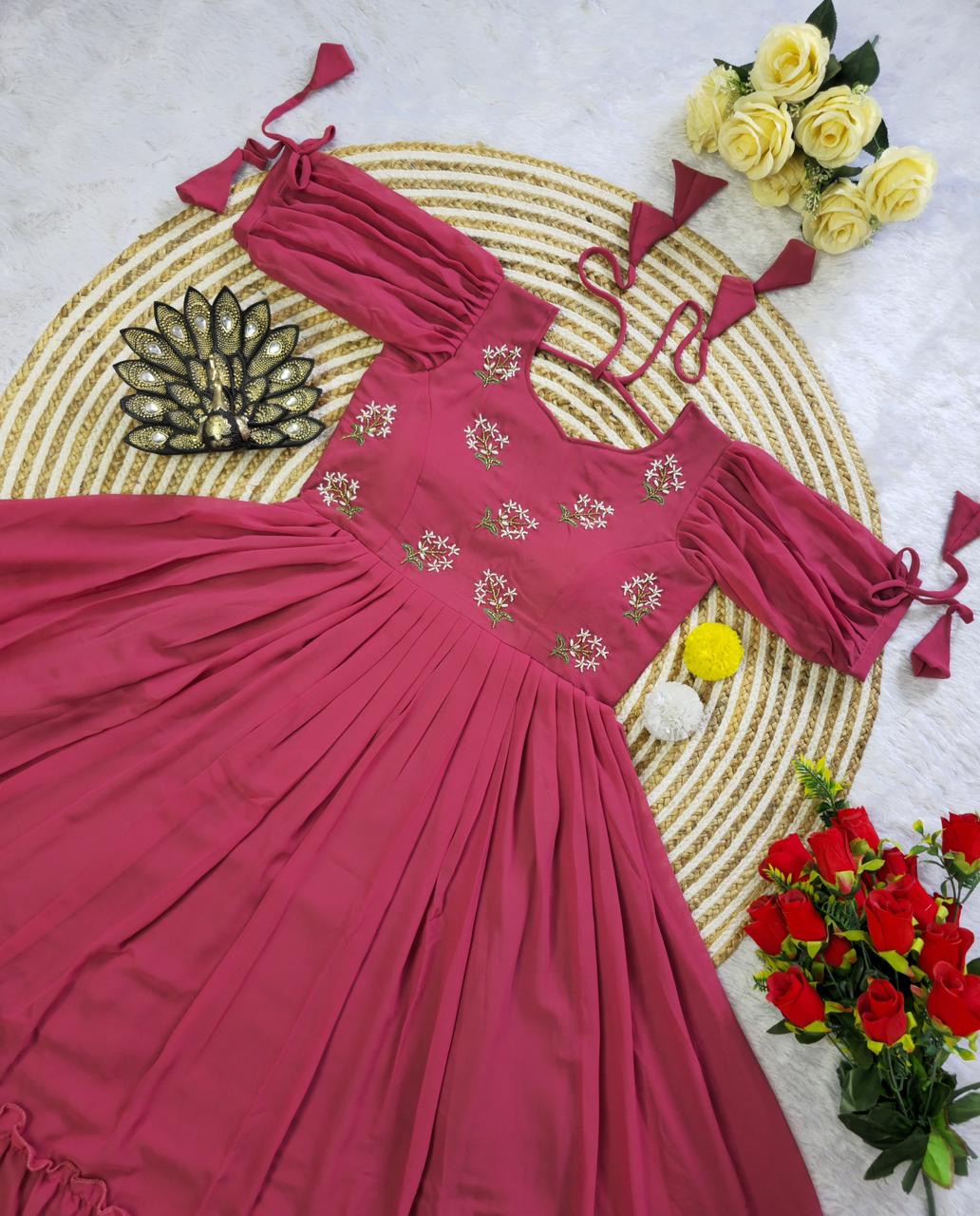 Designer fux georgette midi - Image 13