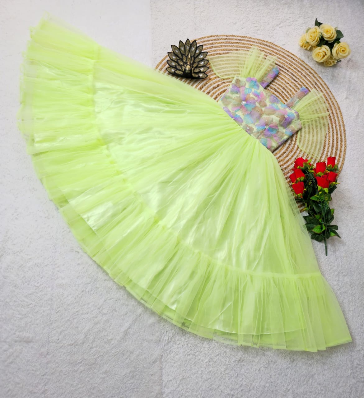 designer premium midi frock - Image 7