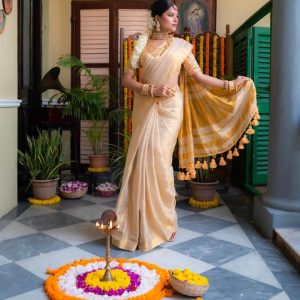 Exclusive Tissu By Linen Saree