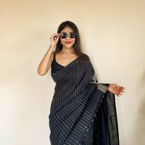 Handwoven Spotlight Pure Khadi Cotton Saree