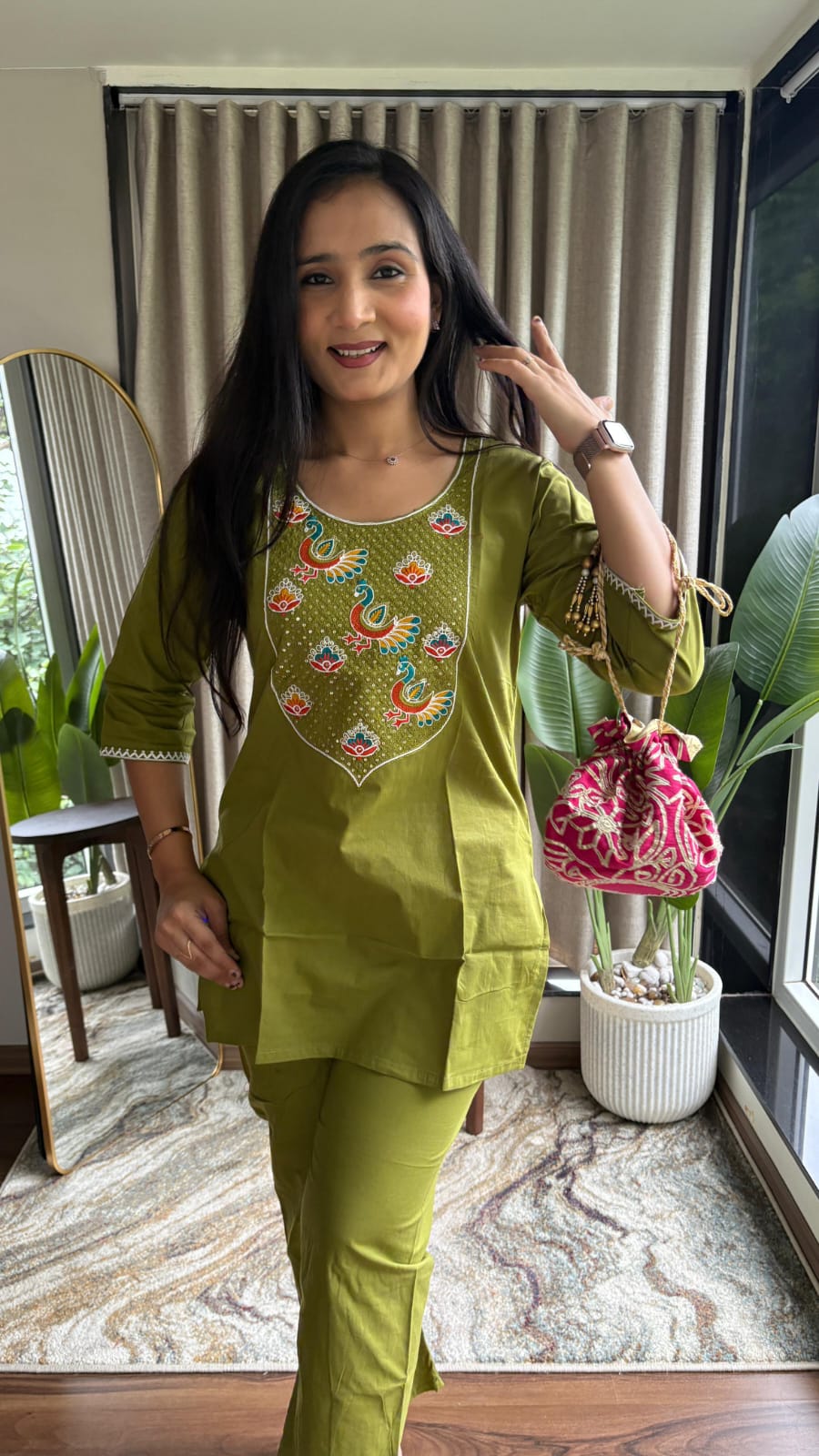 Pure Dhabu Jaipuri Cotton Cord Set - Image 5