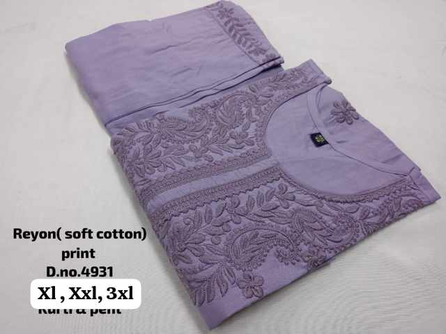 Pure Rayon Kurta Pant Set - Image 13
