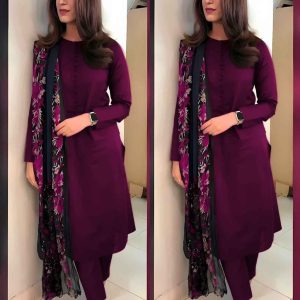 Vichitra blooming kurti and pent and dupatta sets