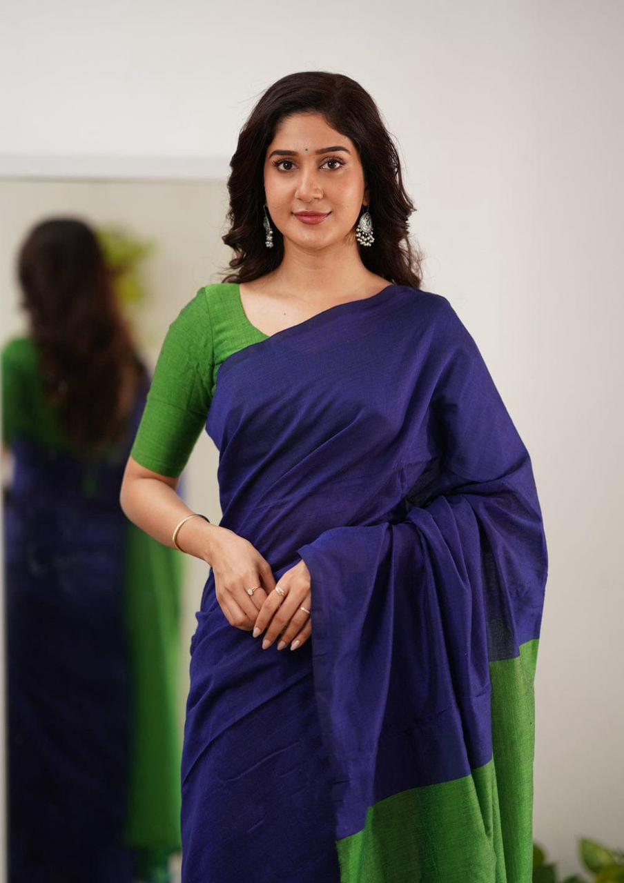 Linen Soft Cotton Saree