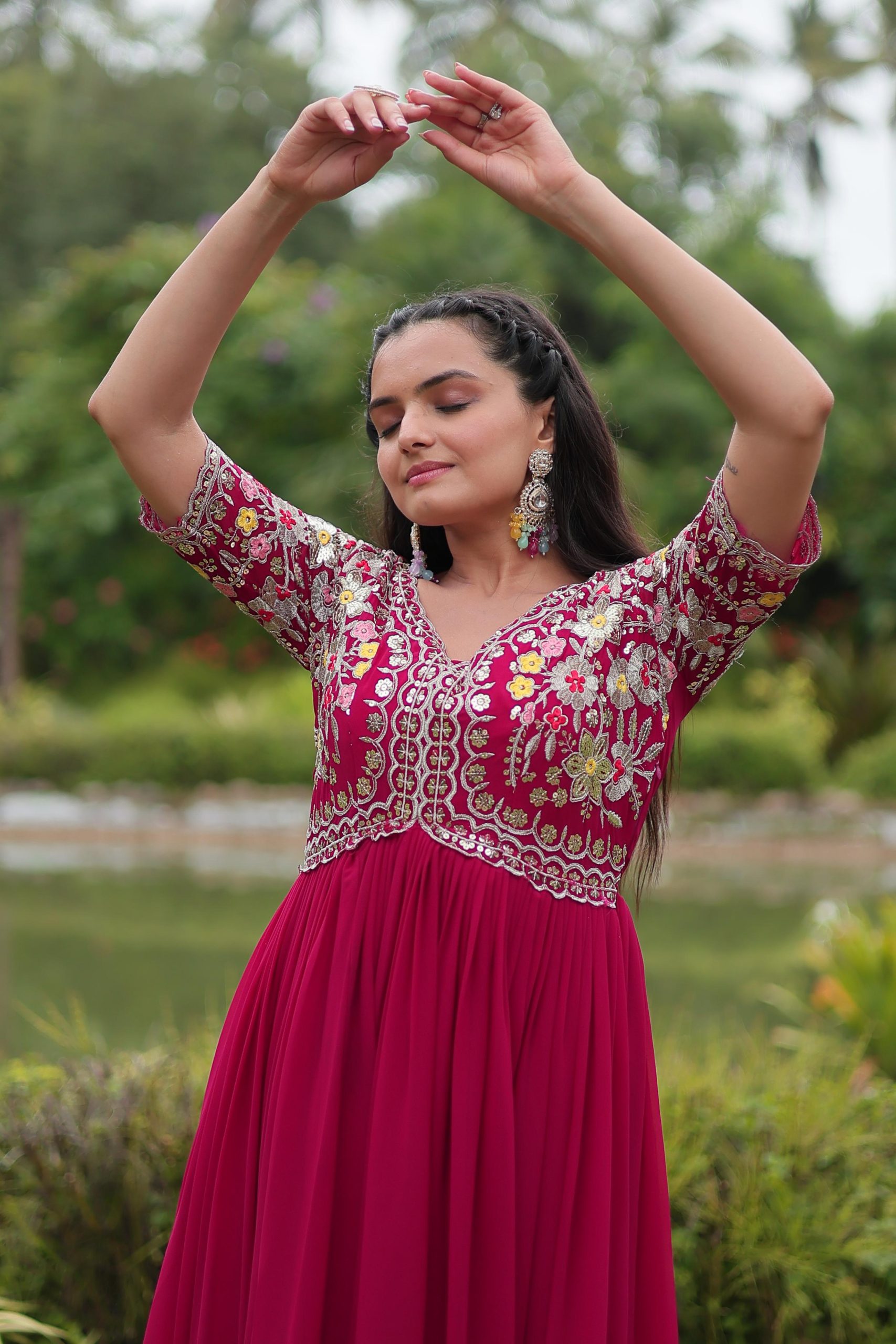Designer Readymade Gown - Image 8
