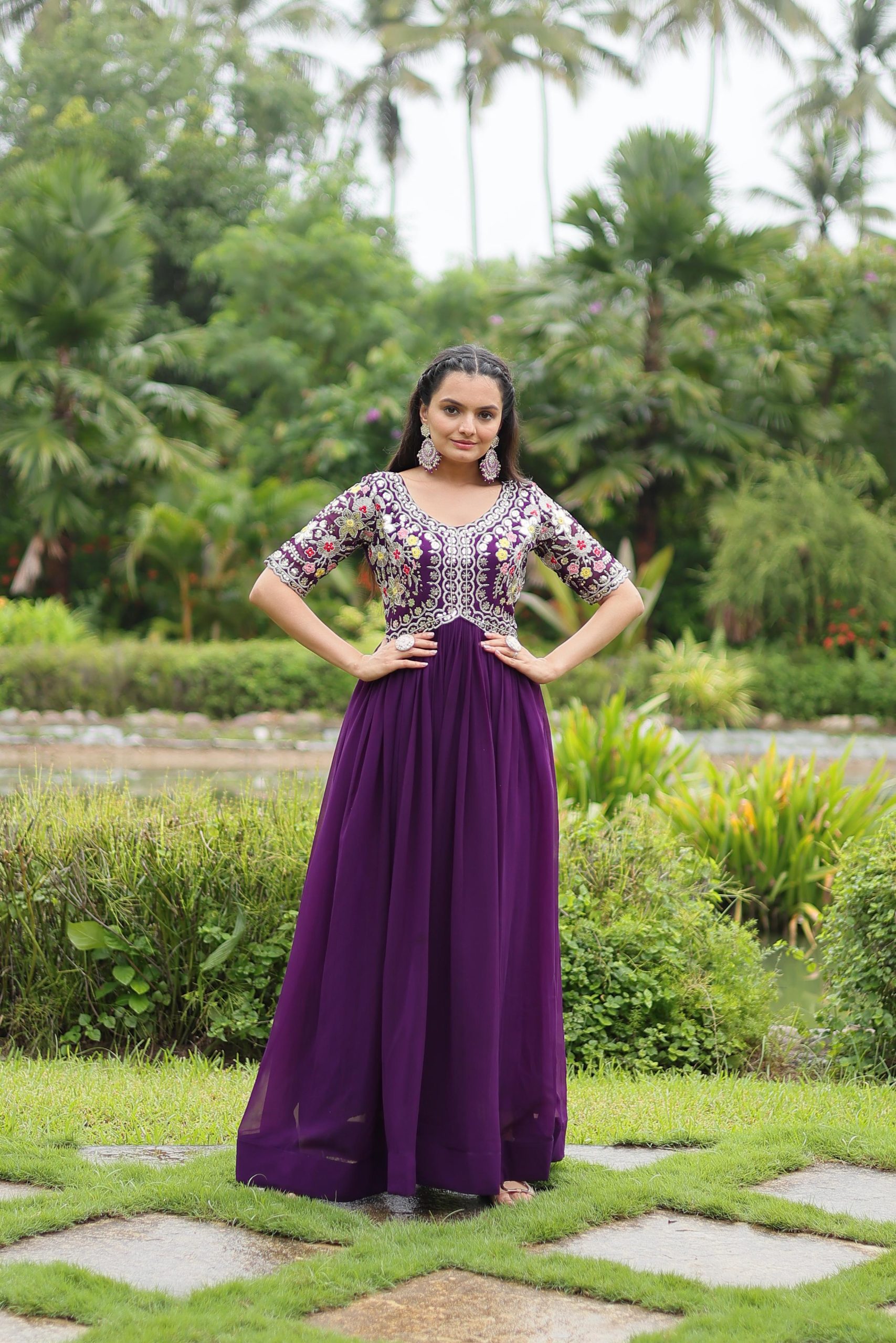 Designer Readymade Gown - Image 2