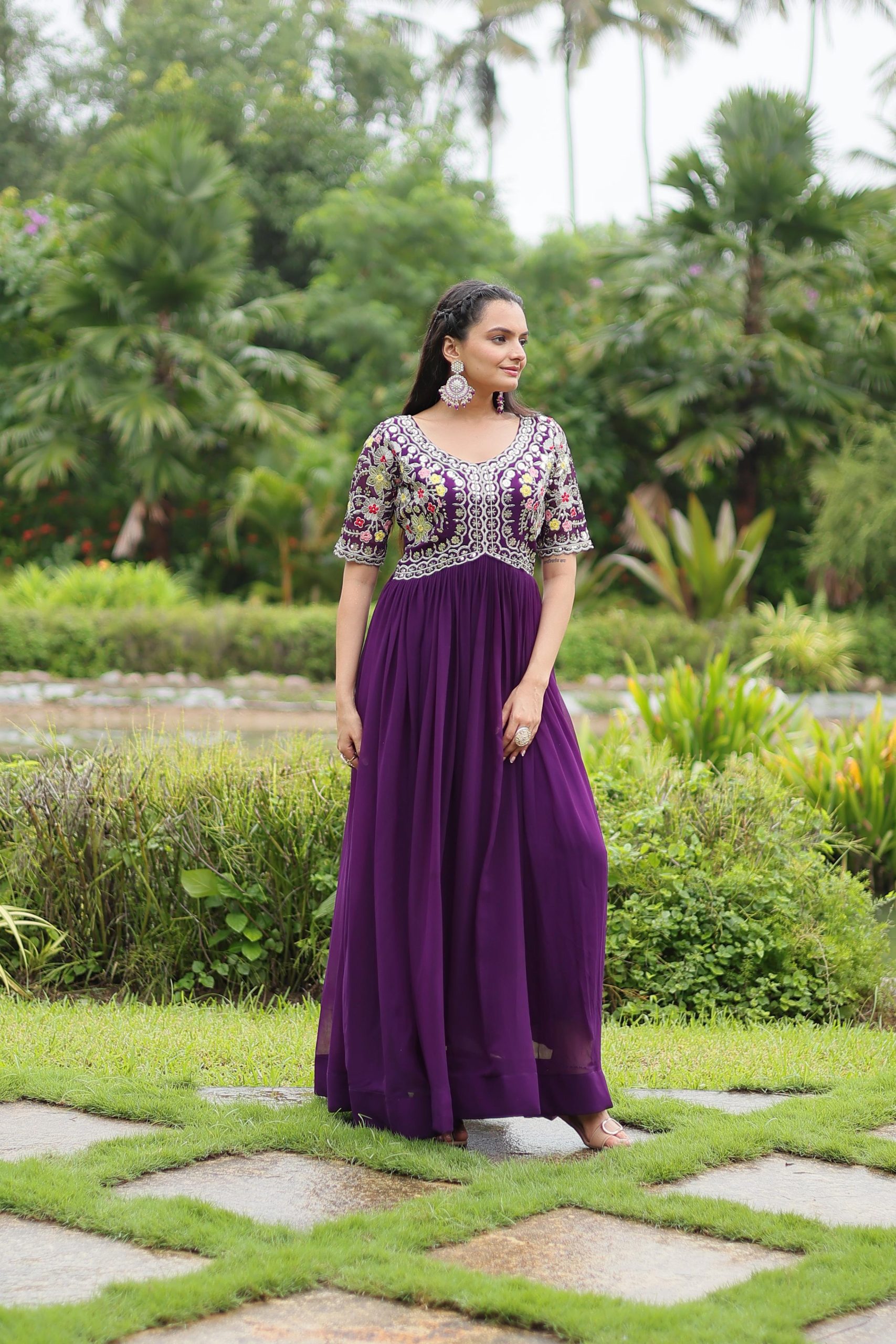 Designer Readymade Gown - Image 3