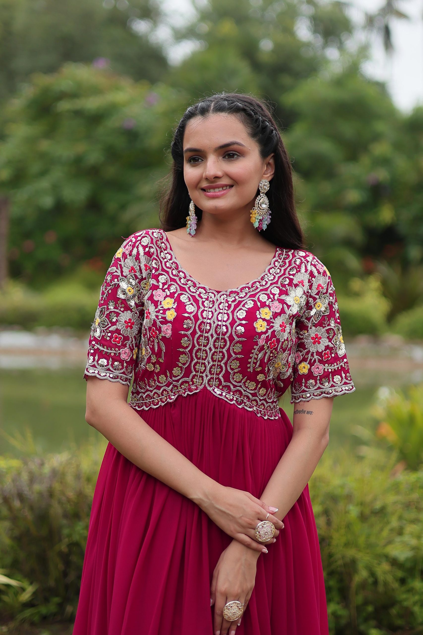 Designer Readymade Gown - Image 7