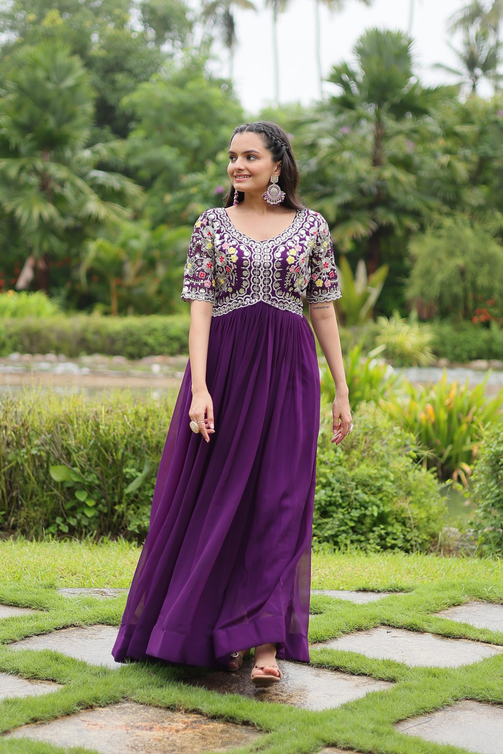 Designer Readymade Gown - Image 5