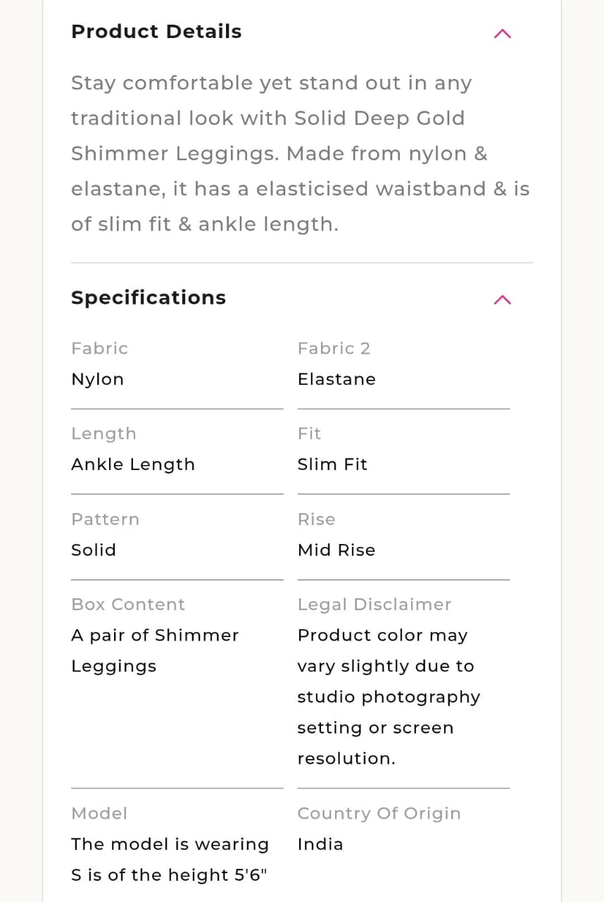 GoColors Original Shimmer Leggings - Image 3