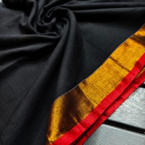 ZARI BORDER MUL COTTON SAREE