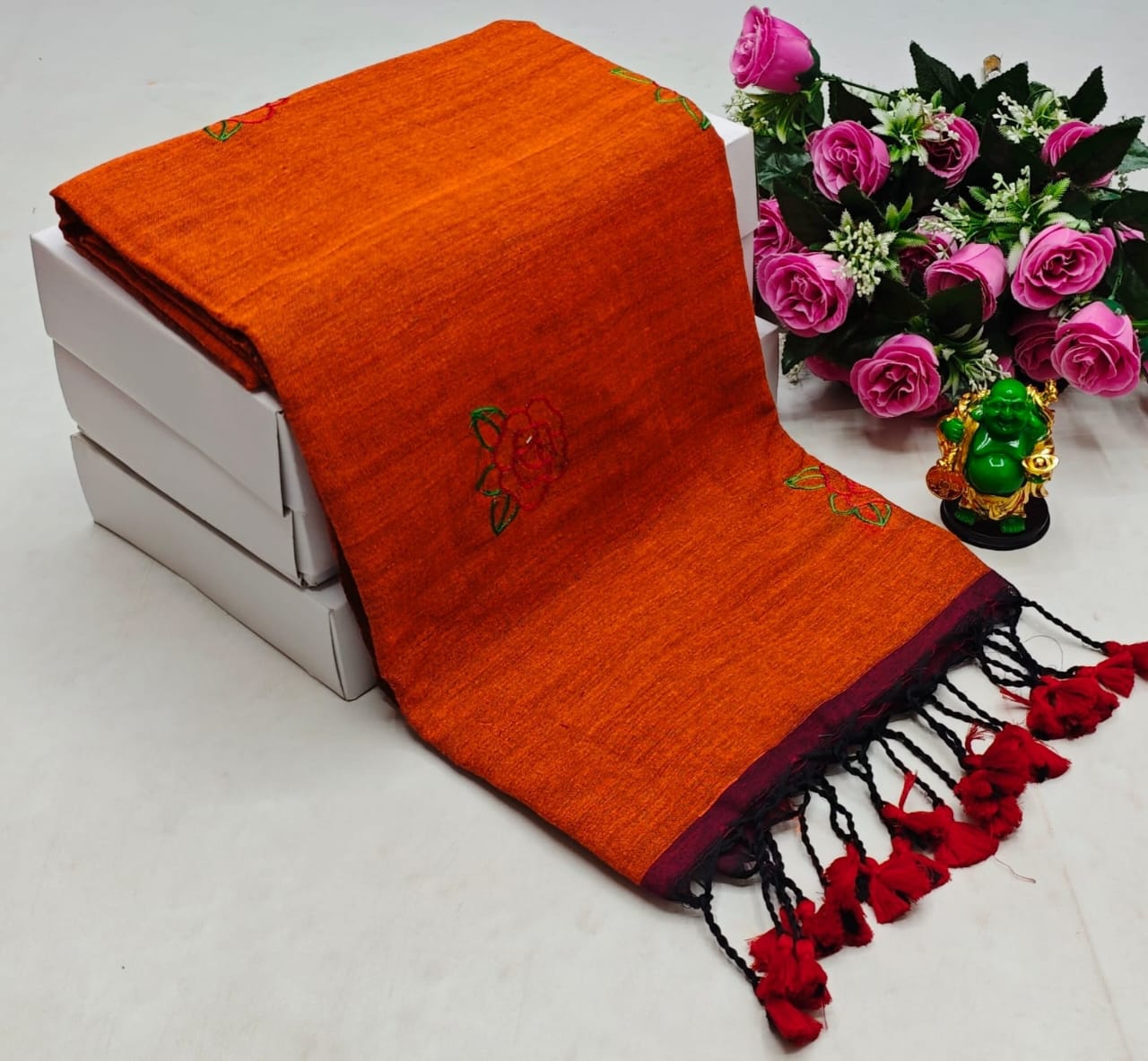 Embroidery workSaree - Image 13