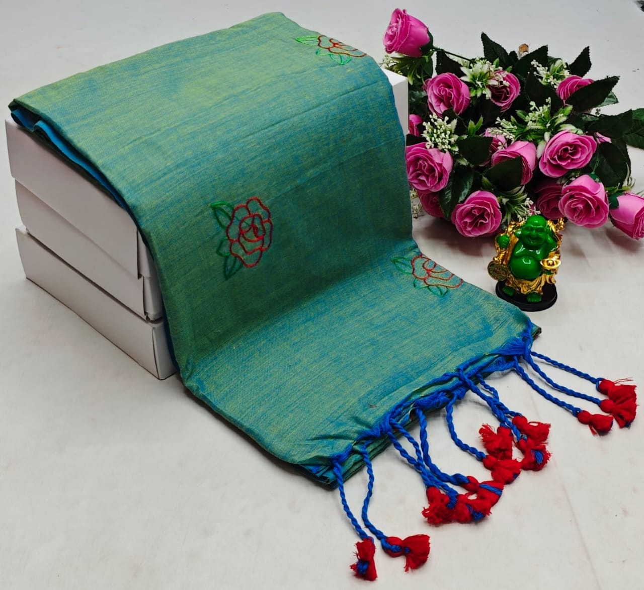 Embroidery workSaree - Image 6
