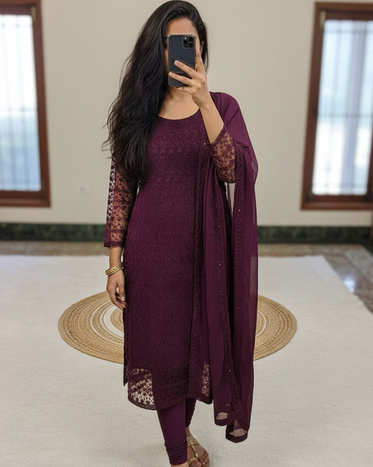 Elegant Kurti Dupatta Set - Image 9