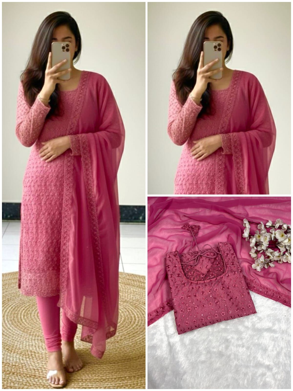 Elegant Kurti Dupatta Set - Image 4