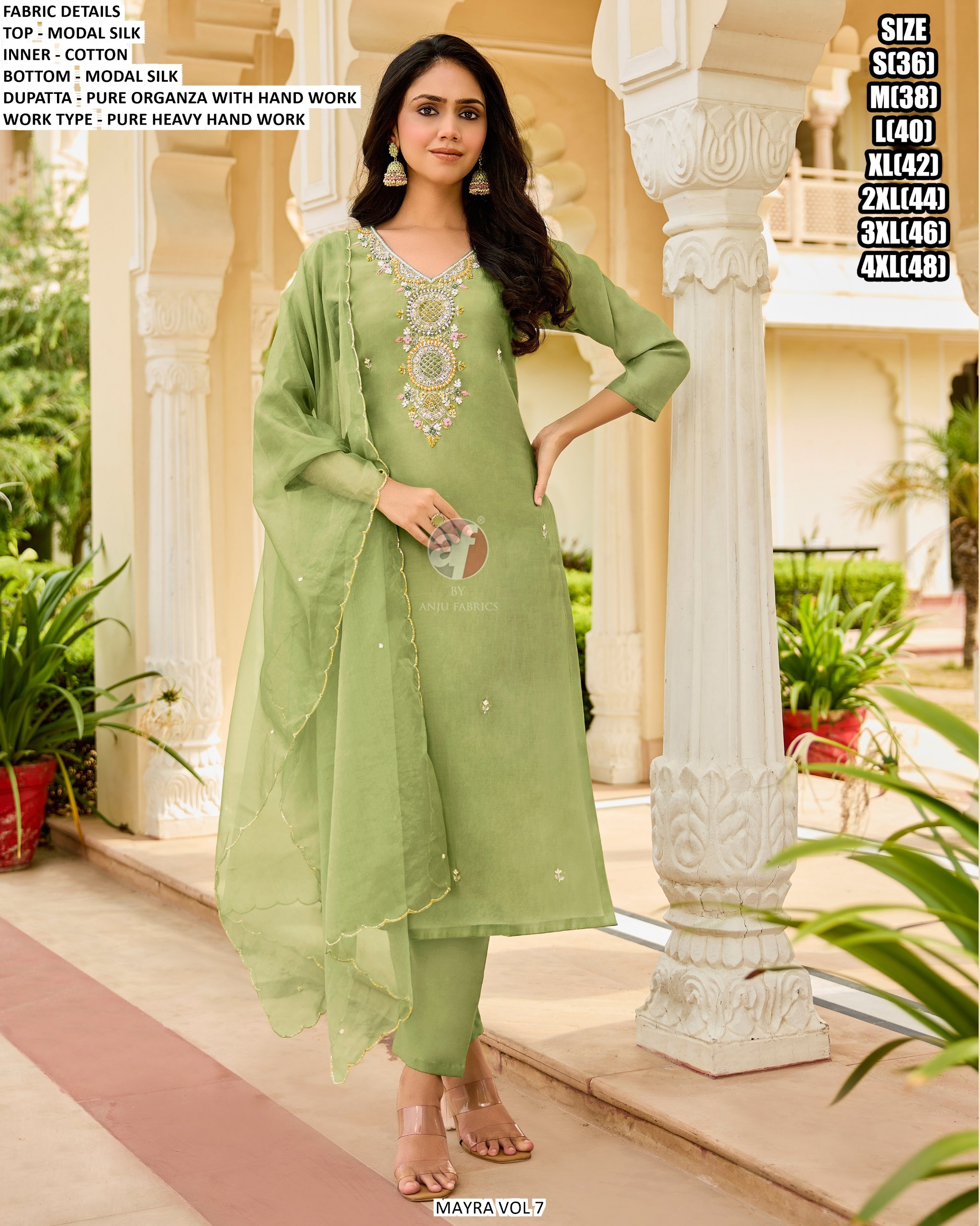 Designed Kurti, Pant, and Dupatta Set - Image 3