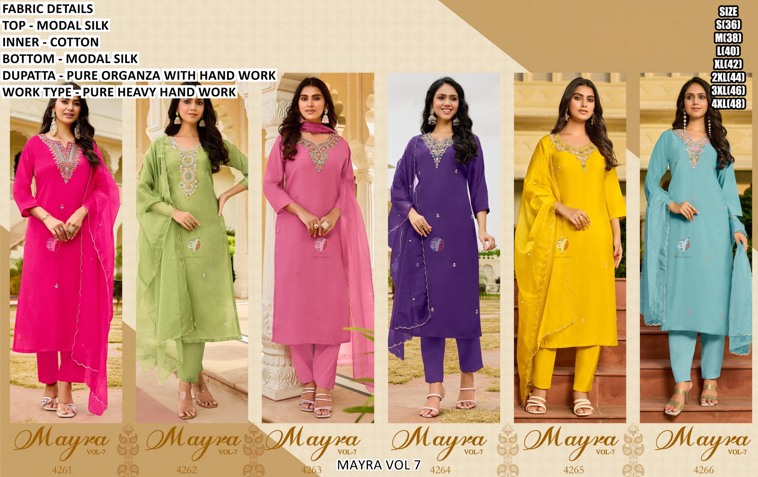 Designed Kurti, Pant, and Dupatta Set - Image 2