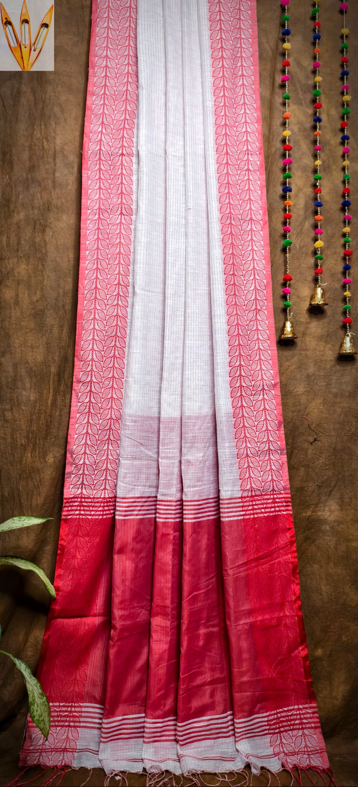Soft Cotton Silk Handloom Saree - Image 25