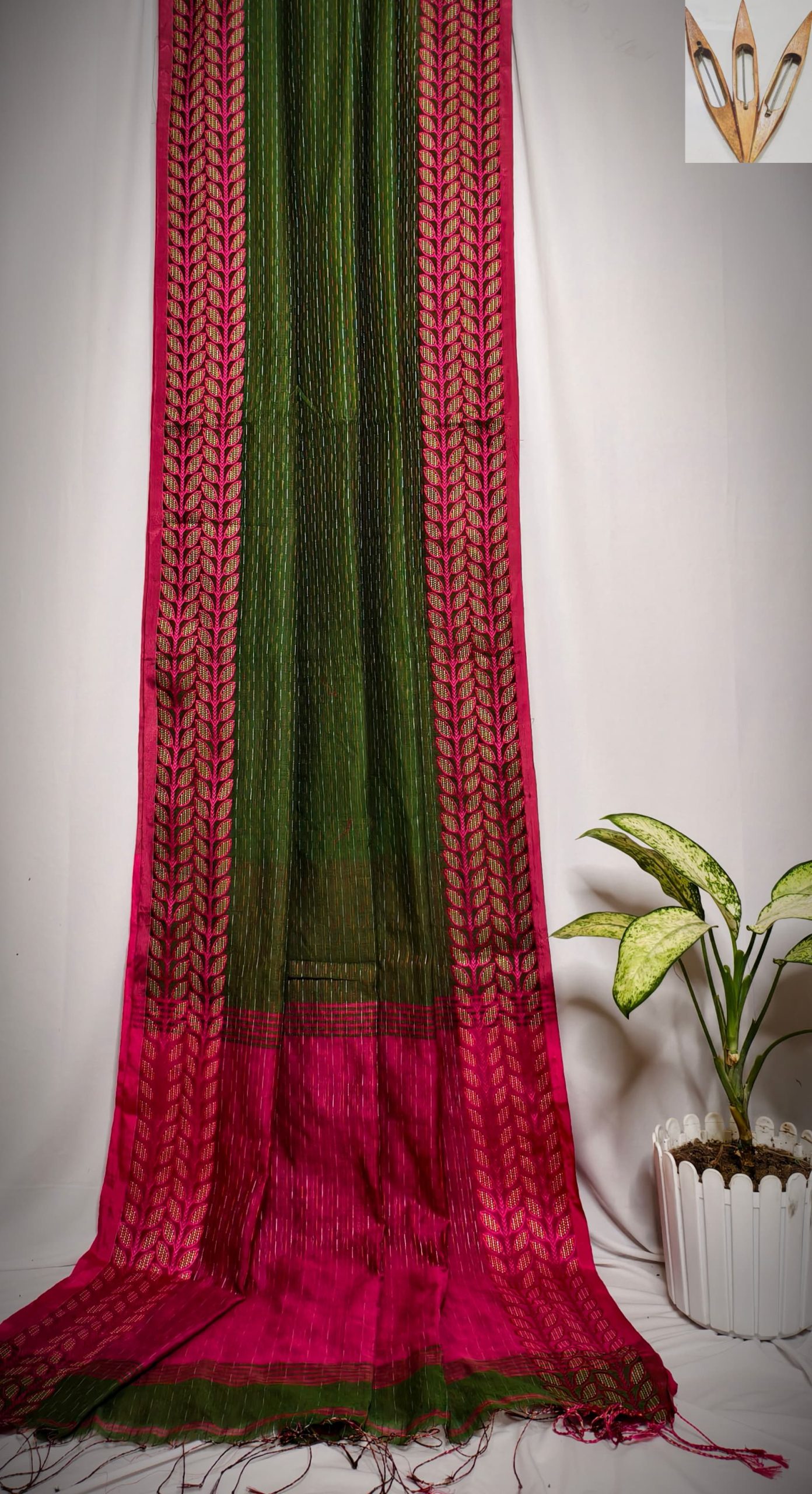 Soft Cotton Silk Handloom Saree - Image 41