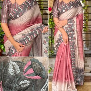 Suhani design tusser silk digital print saree