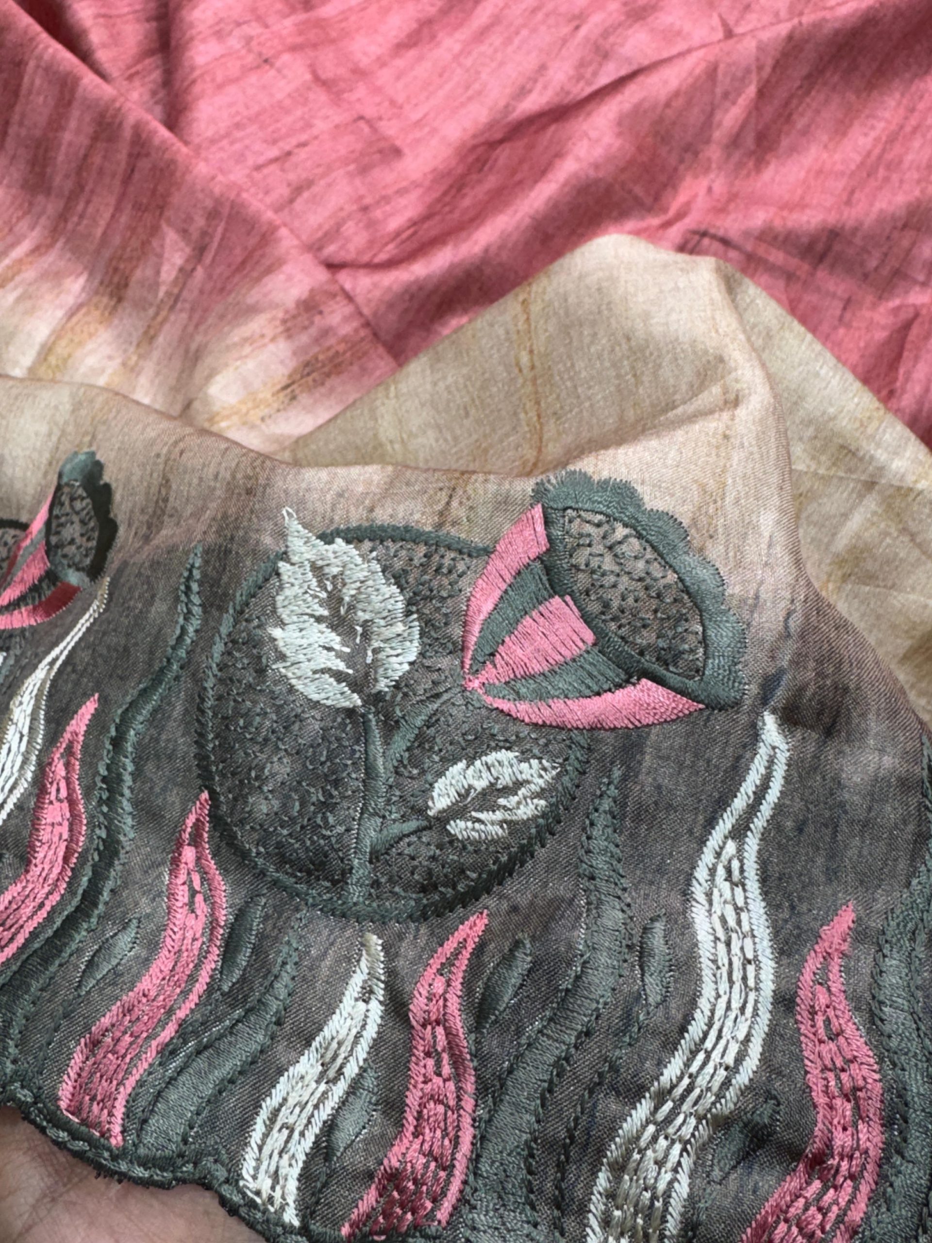 Suhani design tusser silk digital print saree - Image 3