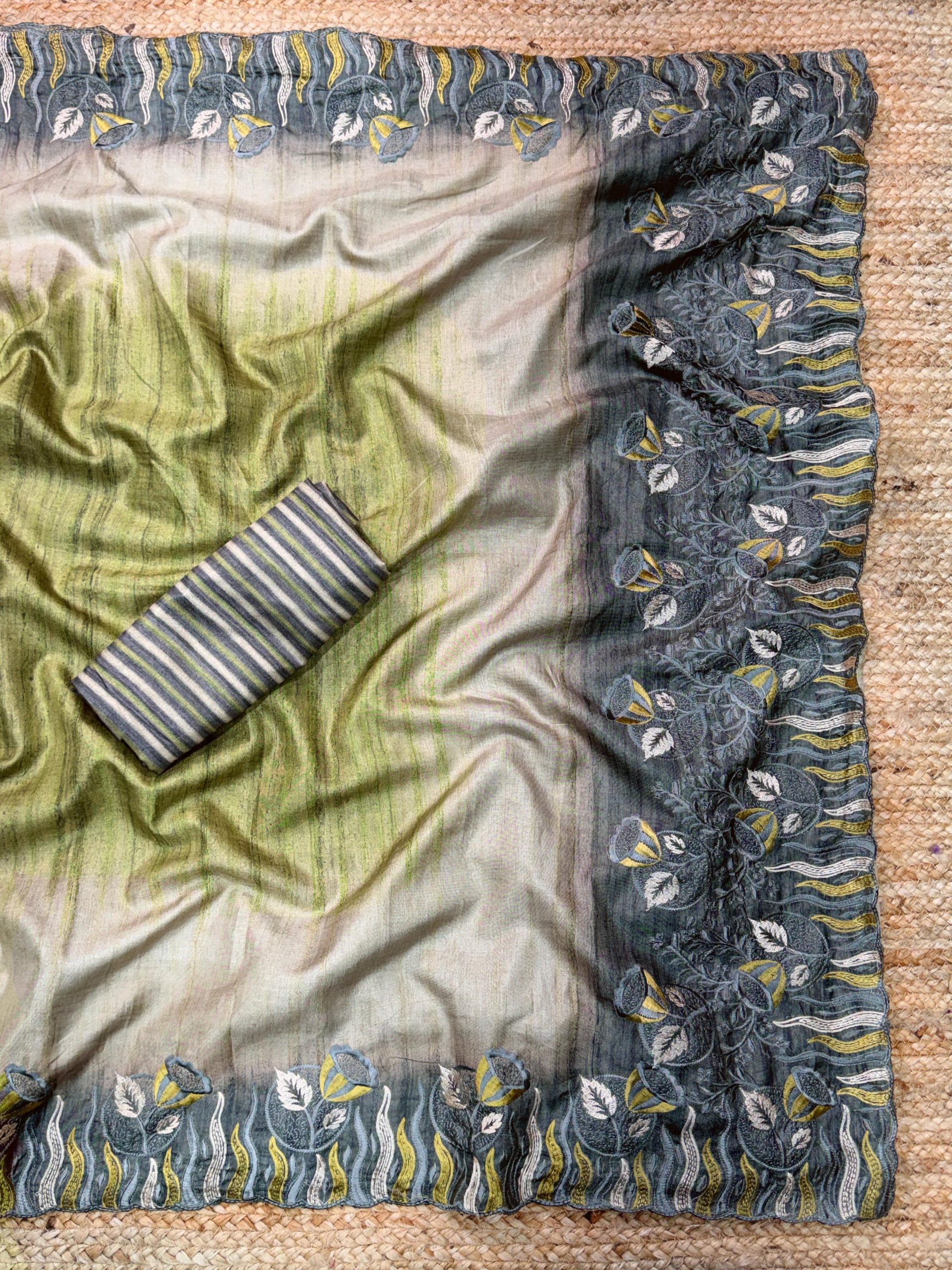 Suhani design tusser silk digital print saree - Image 2