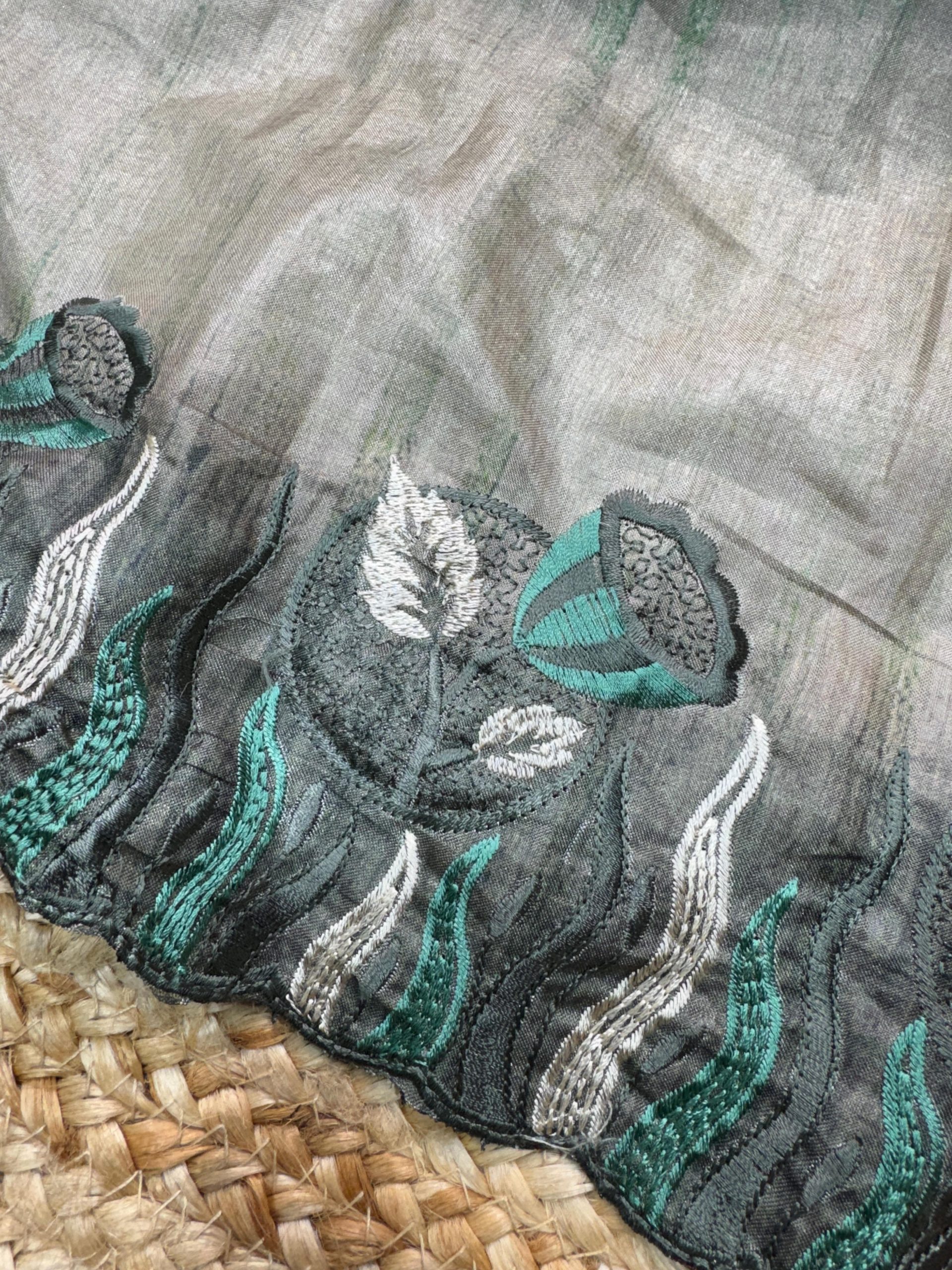 Suhani design tusser silk digital print saree - Image 4