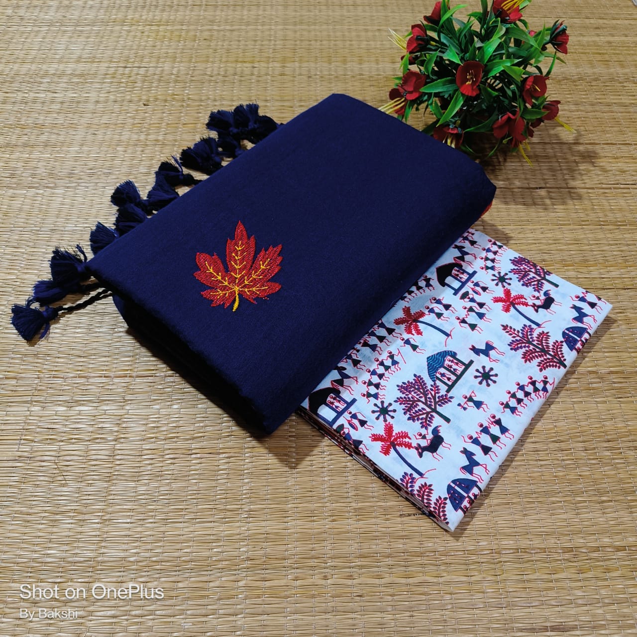Handloom khadi cotton saree - Image 24