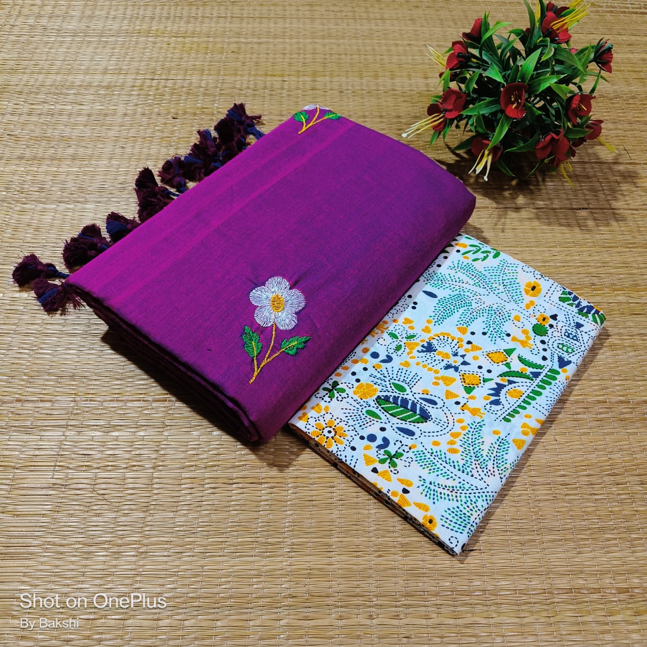 Handloom khadi cotton saree - Image 11