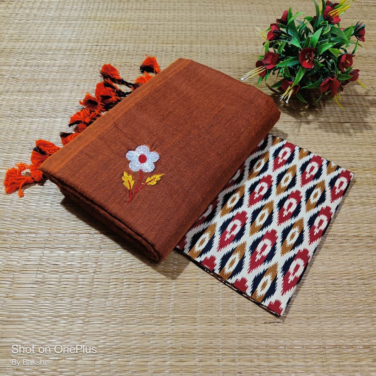 Handloom khadi cotton saree - Image 17