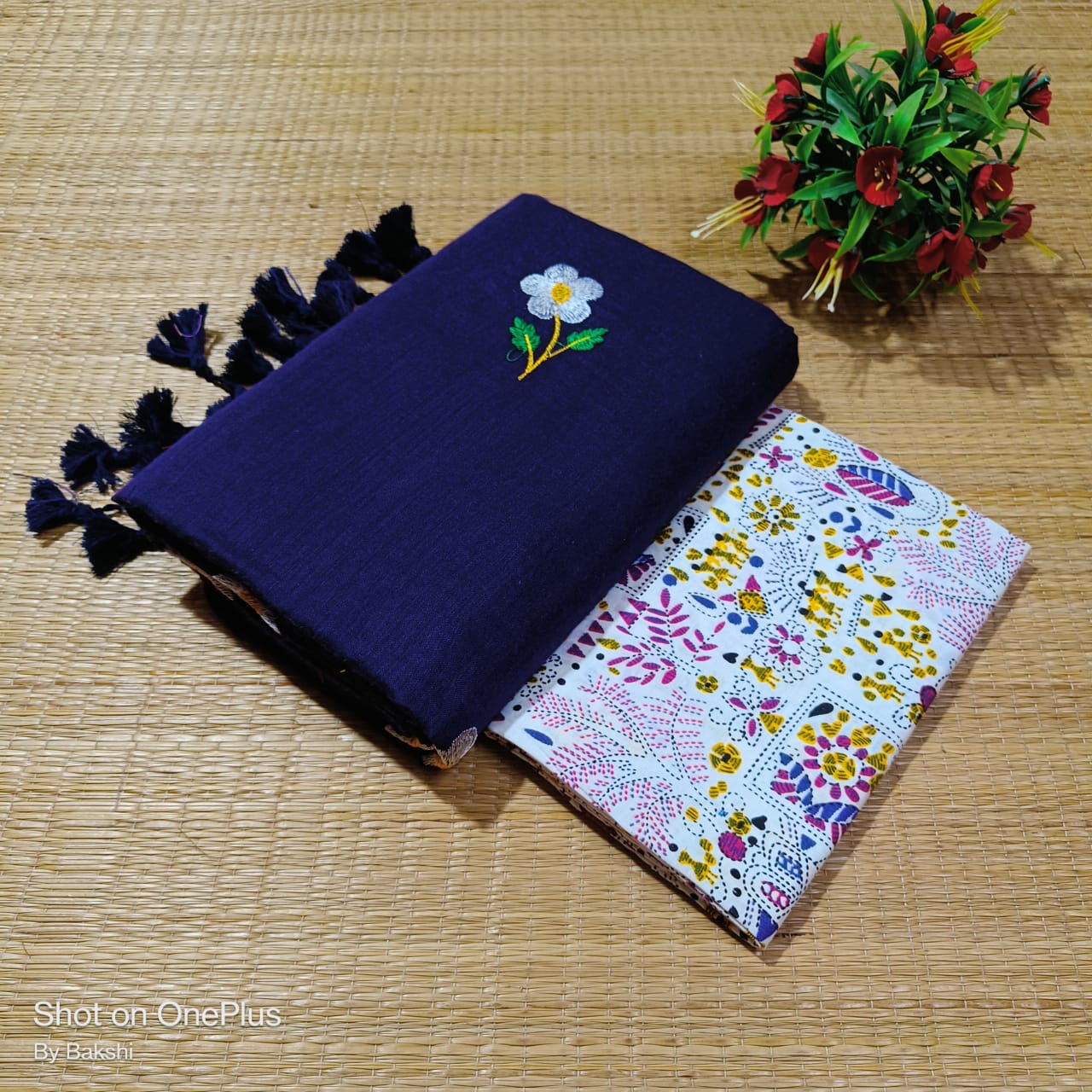 Handloom khadi cotton saree - Image 16