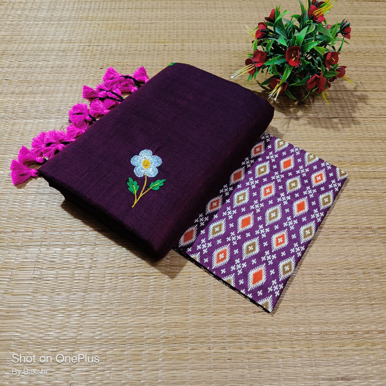 Handloom khadi cotton saree - Image 7