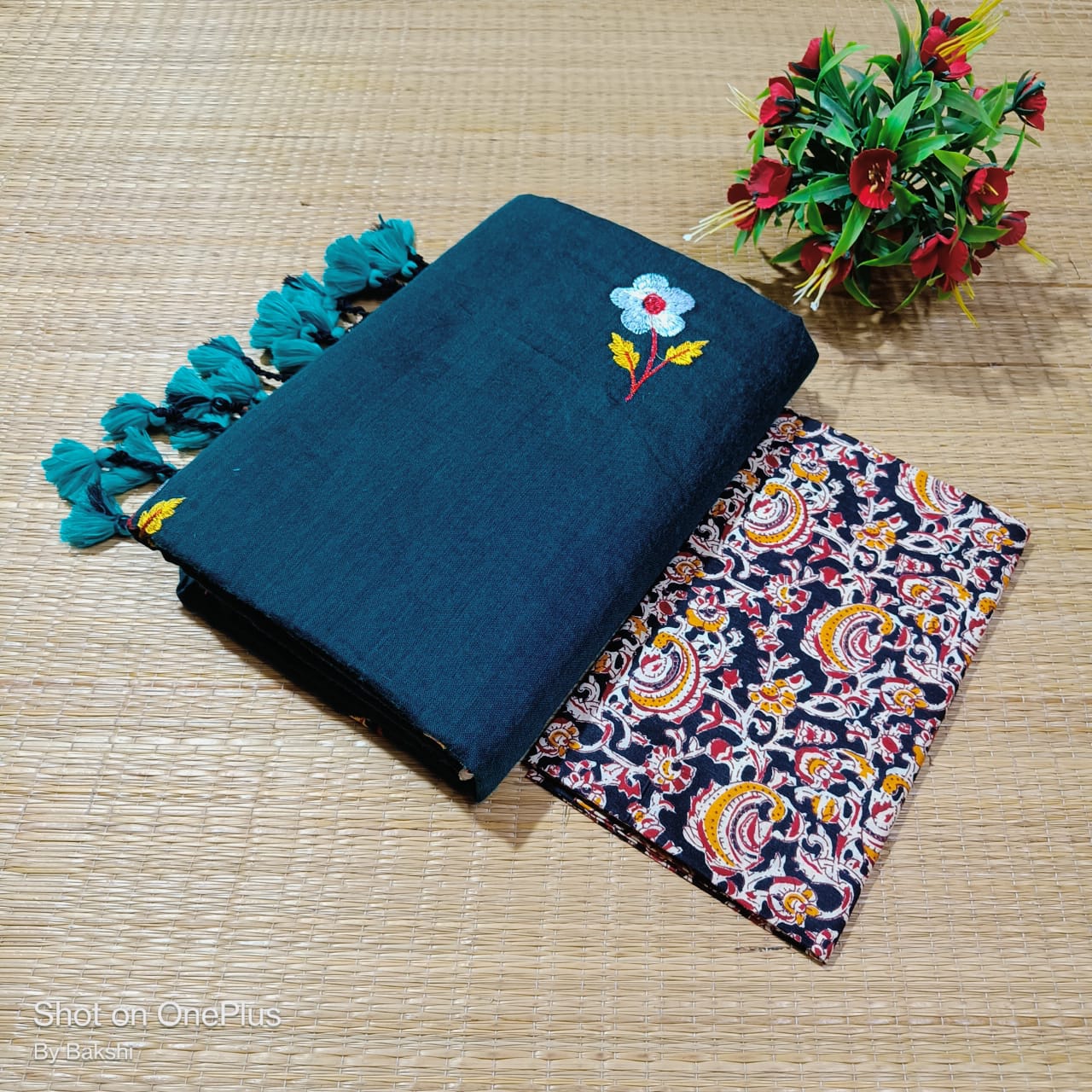 Handloom khadi cotton saree - Image 2