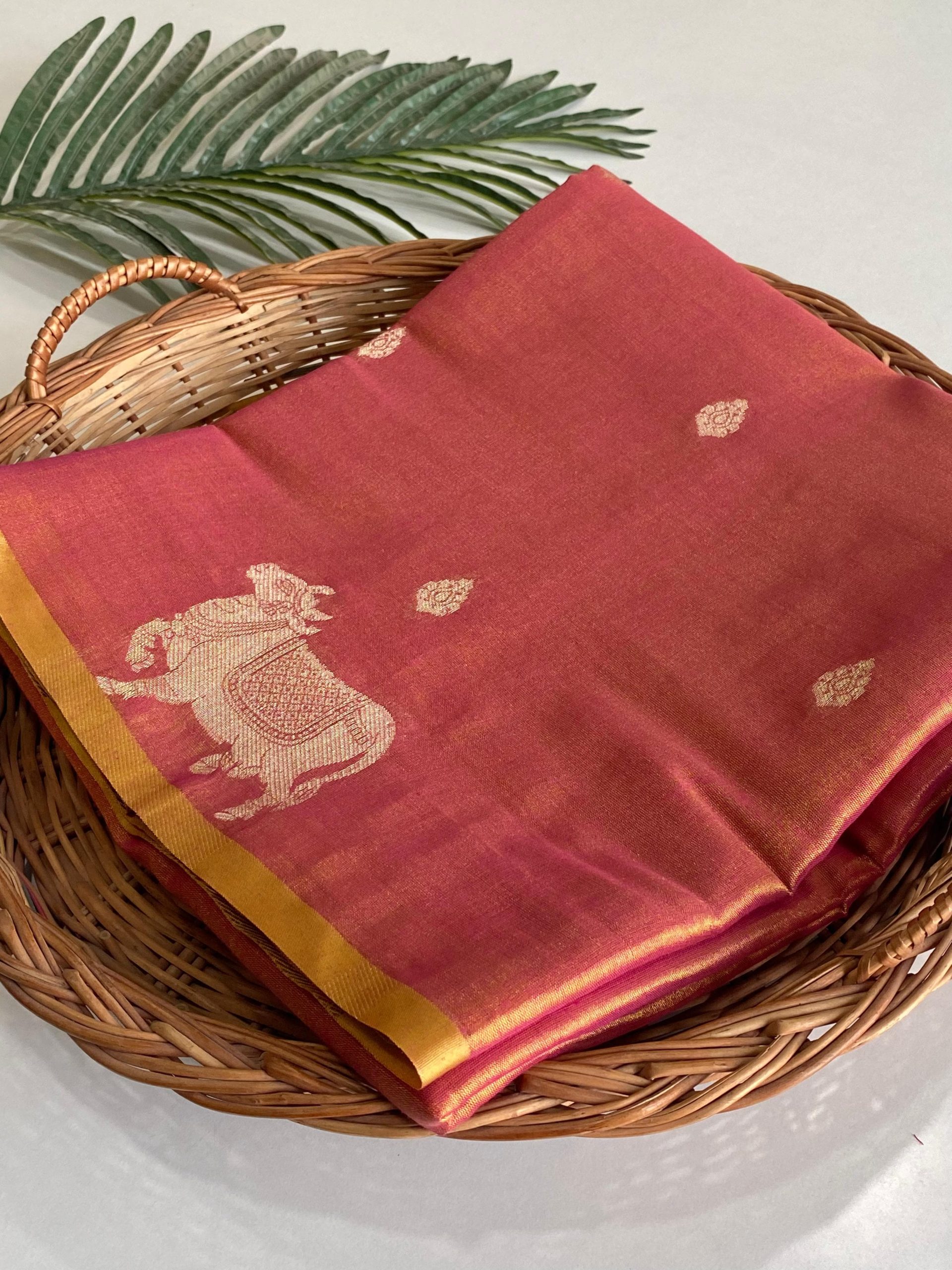 Kamdhenu Premium Zari Tissue Weaving Saree - Image 20