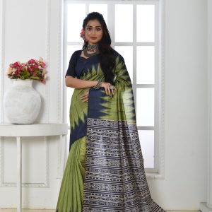 ARUSHI IKKAT Soft Tussar Silk Saree