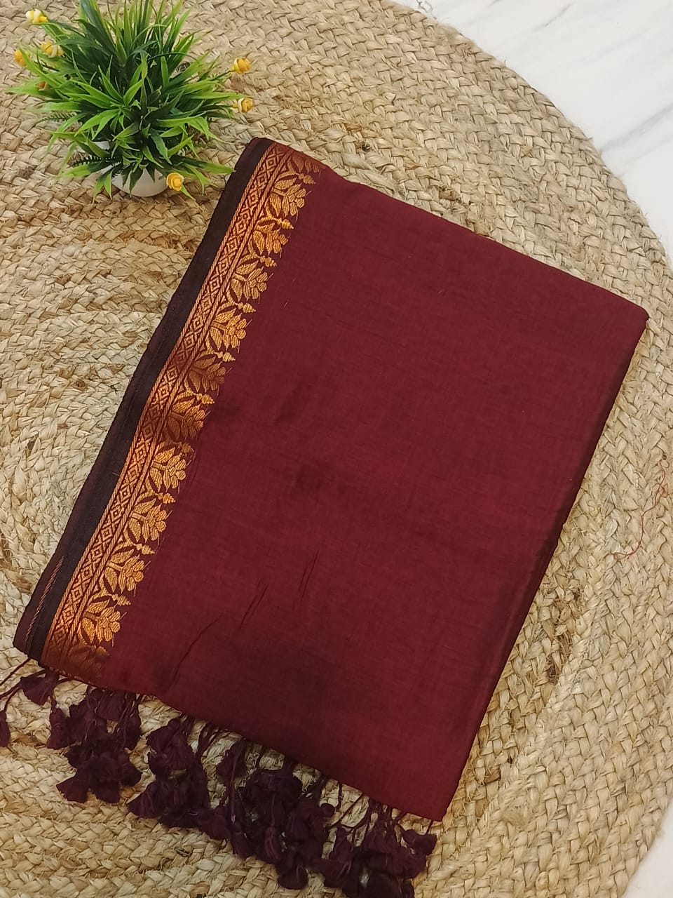Pure cotton handloom saree - Image 5