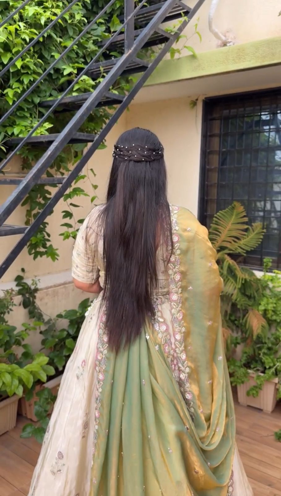 Tapi Creation Festival Embroidered Chinon Lehenga Choli Set - Image 4