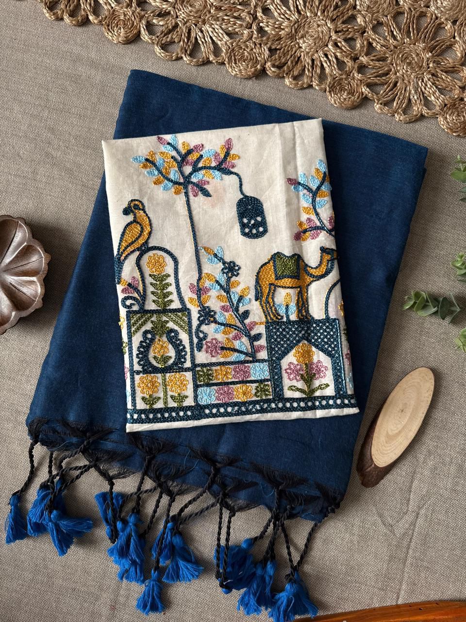 Handloom Khadi Cotton Saree - Image 11