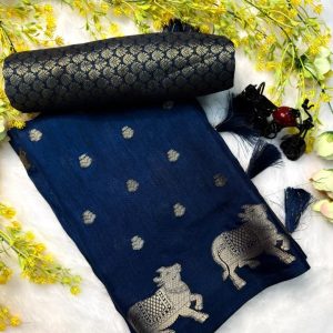 Dola Silk Jacquard Zari Border Saree