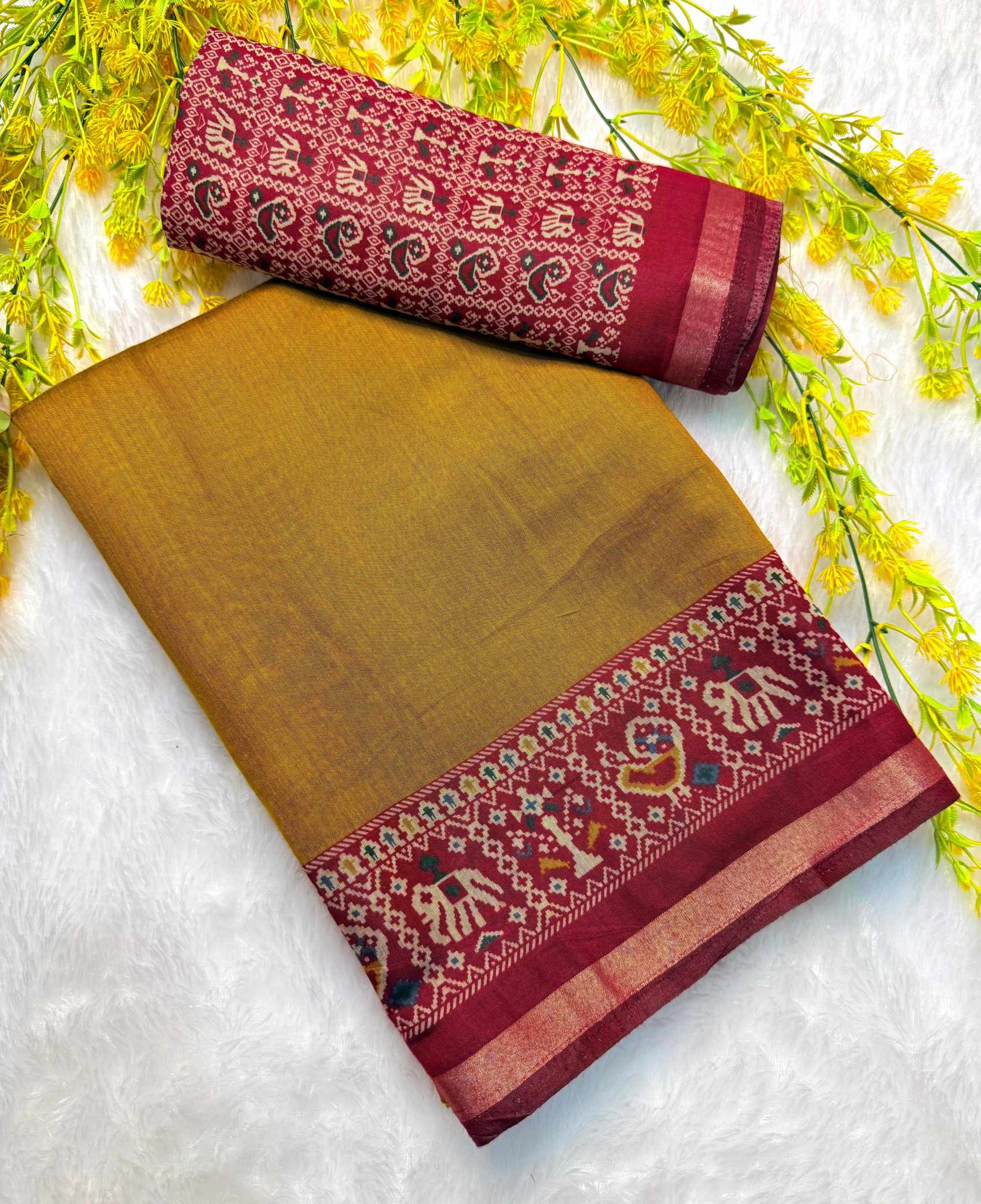 Mul Mul Kalamkari Cotton Silk Saree